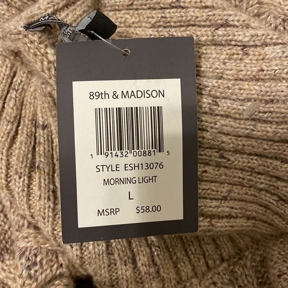 89th & Madison Long Sleeved Oversized Sweater - Picture 9 of 9